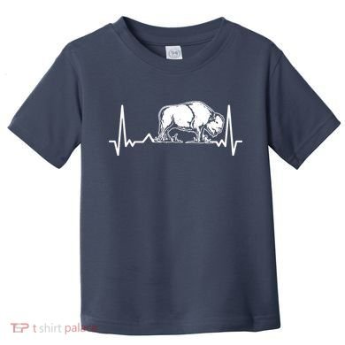 Bison Heartbeat Buffalo Toddler T-Shirt