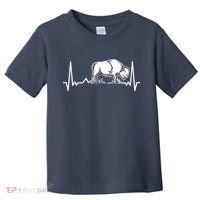 Bison Heartbeat Buffalo Toddler T-Shirt thumb 0