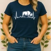Bison Heartbeat Buffalo Women's T-Shirt thumb 2