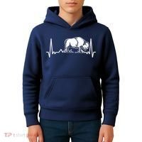Bison Heartbeat Buffalo Kids Hoodie thumb 4