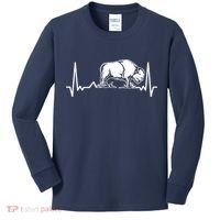 Bison Heartbeat Buffalo Kids Long Sleeve Shirt thumb 0