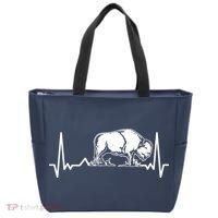 Bison Heartbeat Buffalo Tote Bag thumb 0