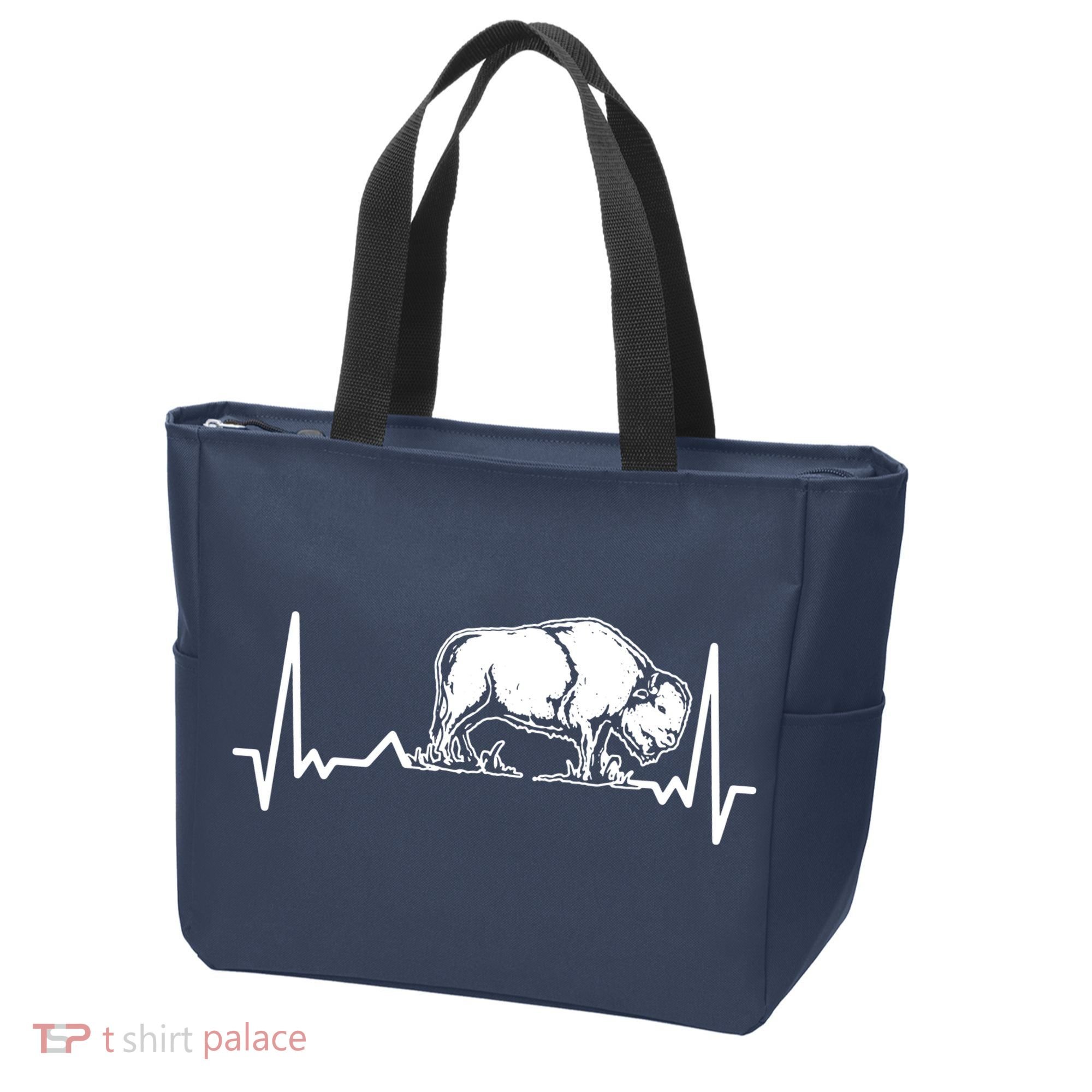 Bison Heartbeat Buffalo Tote Bag