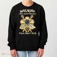 Bee Honeycomb Beekeeper Apiarist Funny Beekeeping Lover Women's Sweatshirt thumb 0