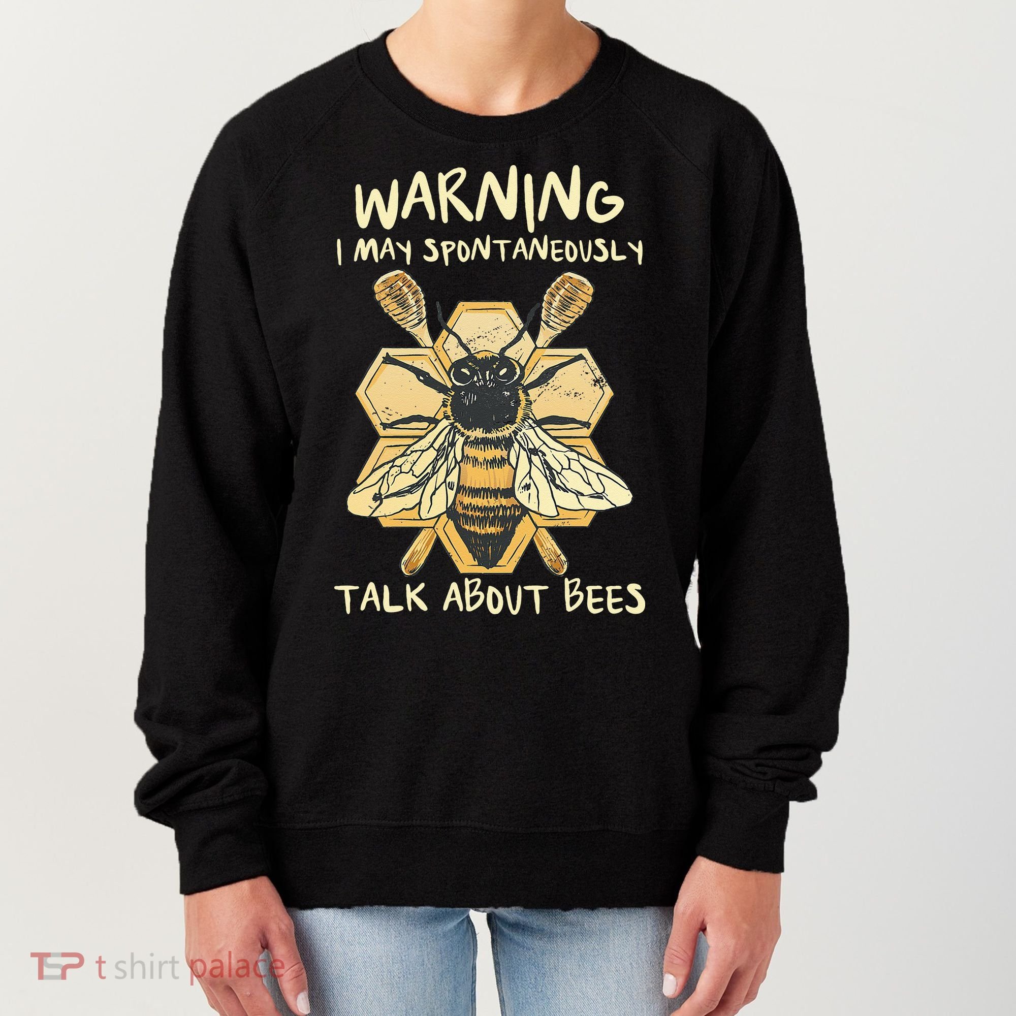 Bee Honeycomb Beekeeper Apiarist Funny Beekeeping Lover Women's Sweatshirt