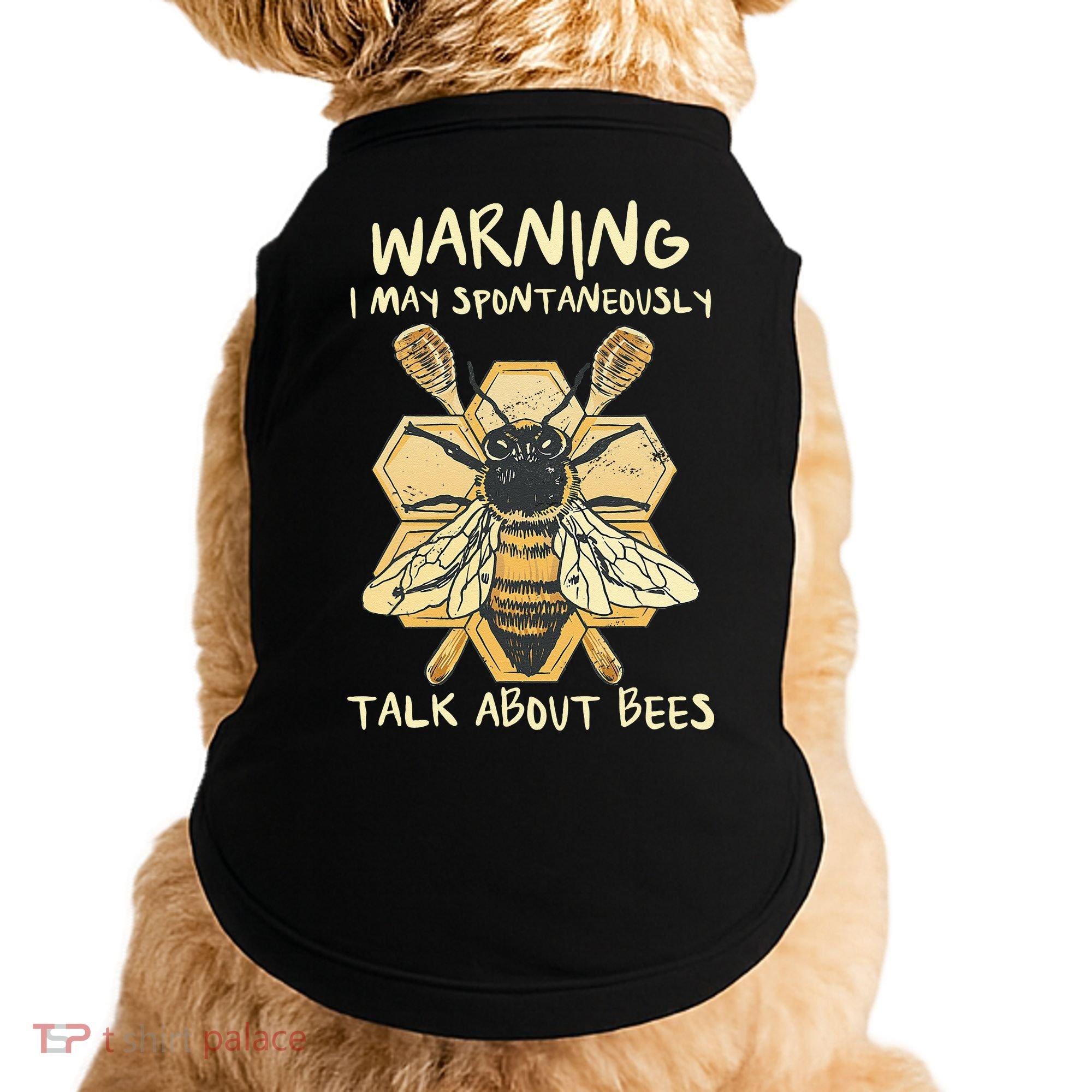 Bee Honeycomb Beekeeper Apiarist Funny Beekeeping Lover Doggie Tank