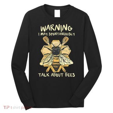 Bee Honeycomb Beekeeper Apiarist Funny Beekeeping Lover Long Sleeve Shirt
