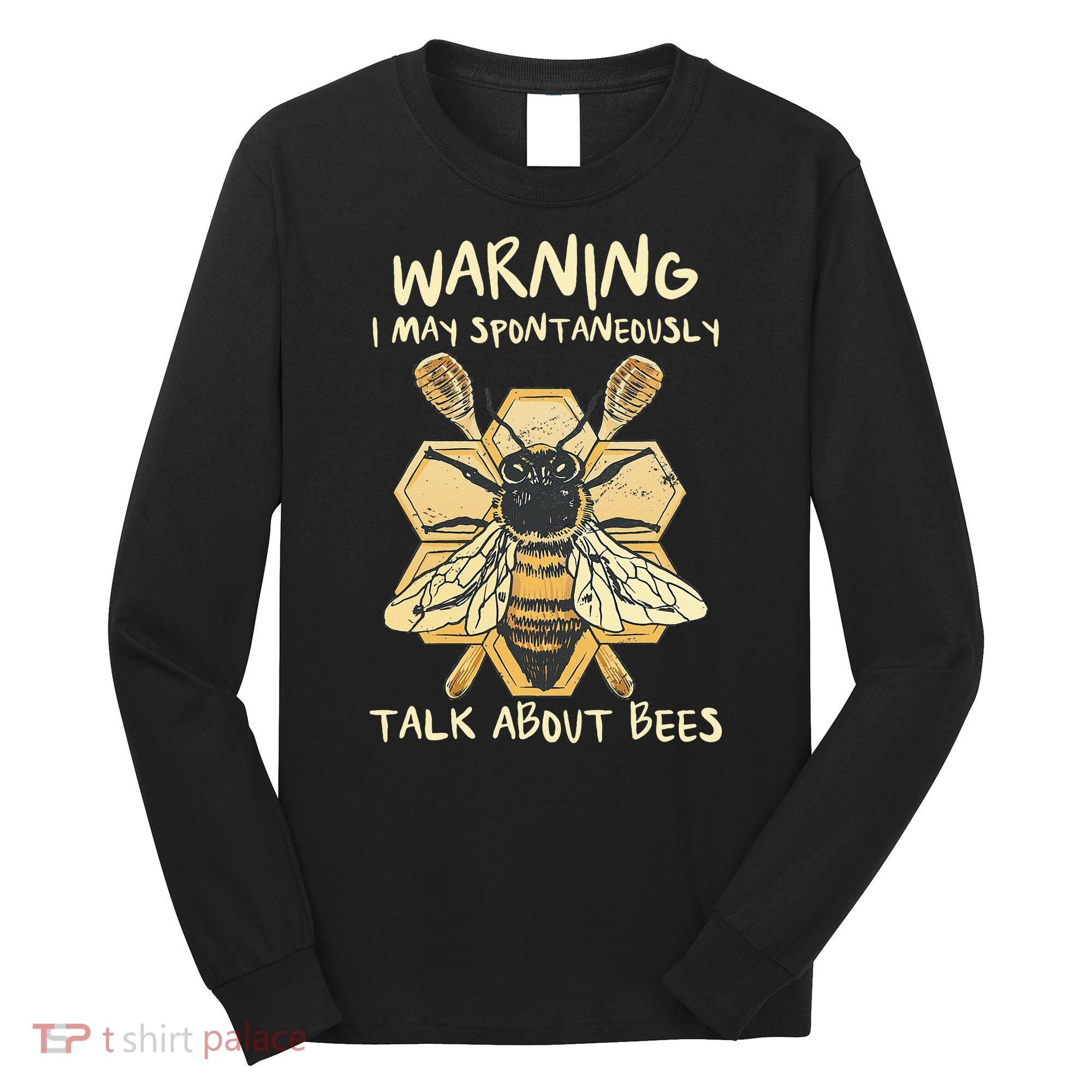 Bee Honeycomb Beekeeper Apiarist Funny Beekeeping Lover Long Sleeve Shirt