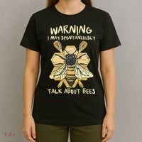Bee Honeycomb Beekeeper Apiarist Funny Beekeeping Lover T-Shirt thumb 4