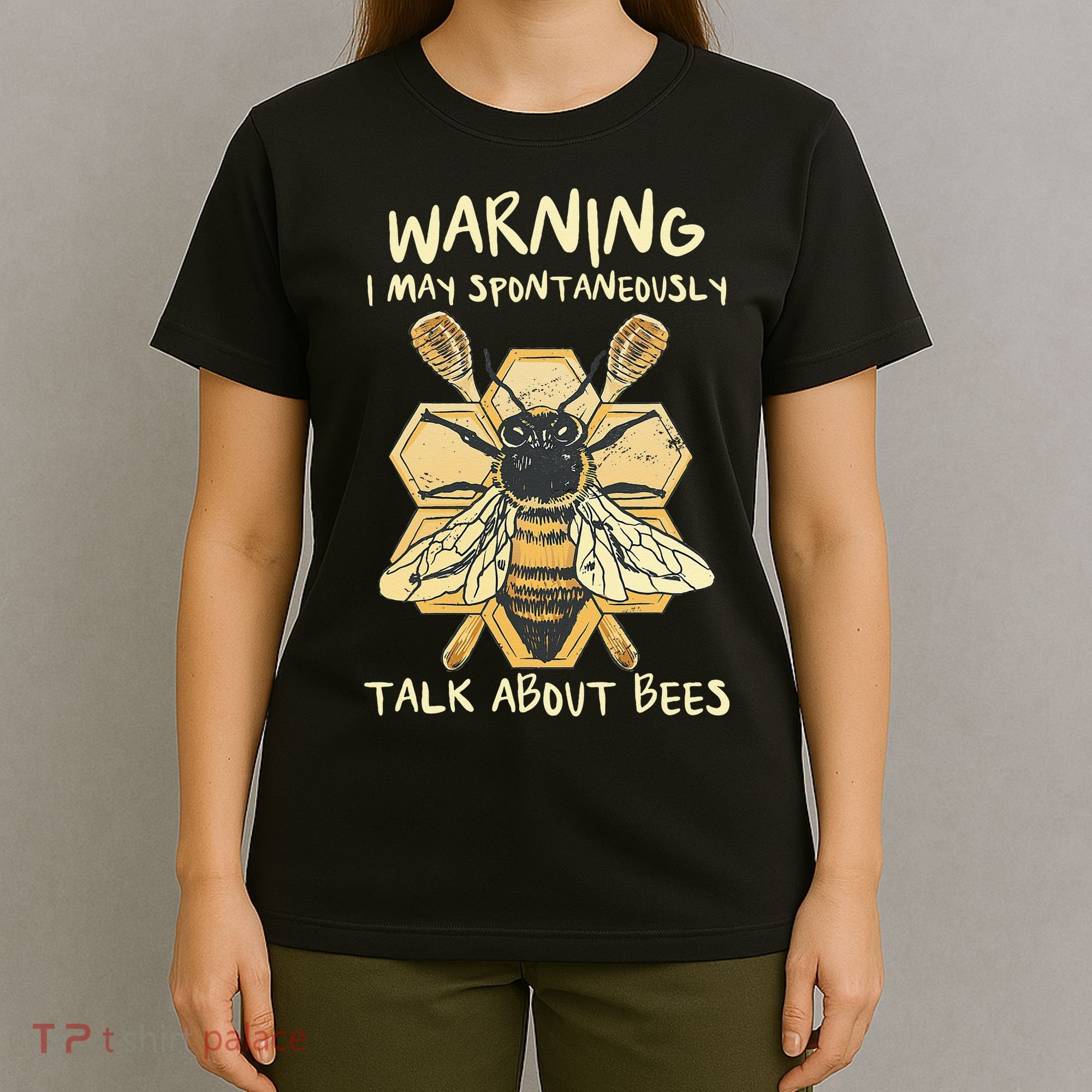 Bee Honeycomb Beekeeper Apiarist Funny Beekeeping Lover T-Shirt