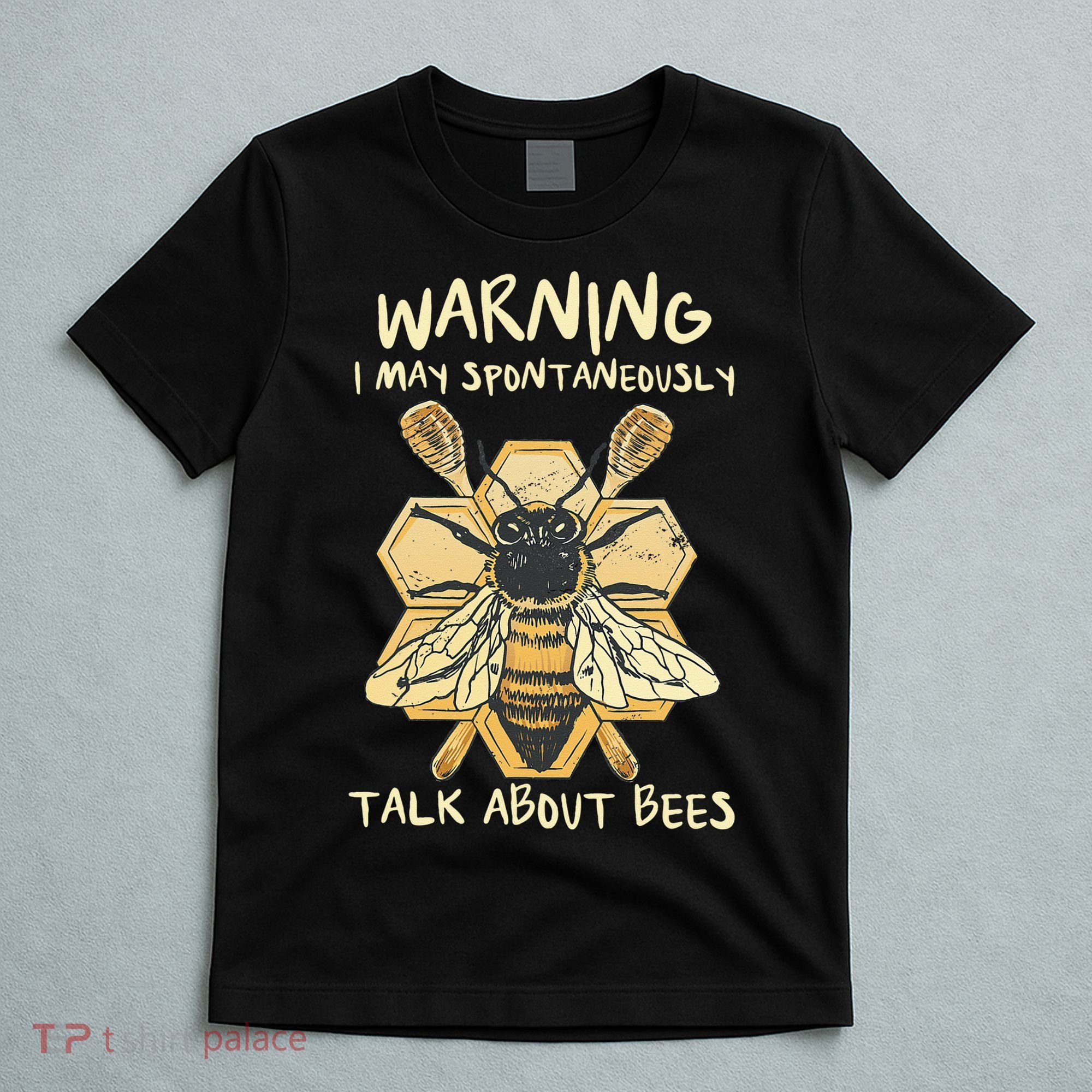Bee Honeycomb Beekeeper Apiarist Funny Beekeeping Lover T-Shirt