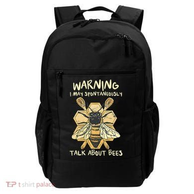 Bee Honeycomb Beekeeper Apiarist Funny Beekeeping Lover Backpack