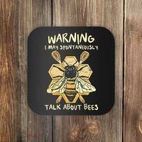 Bee Honeycomb Beekeeper Apiarist Funny Beekeeping Lover Coaster thumb 0