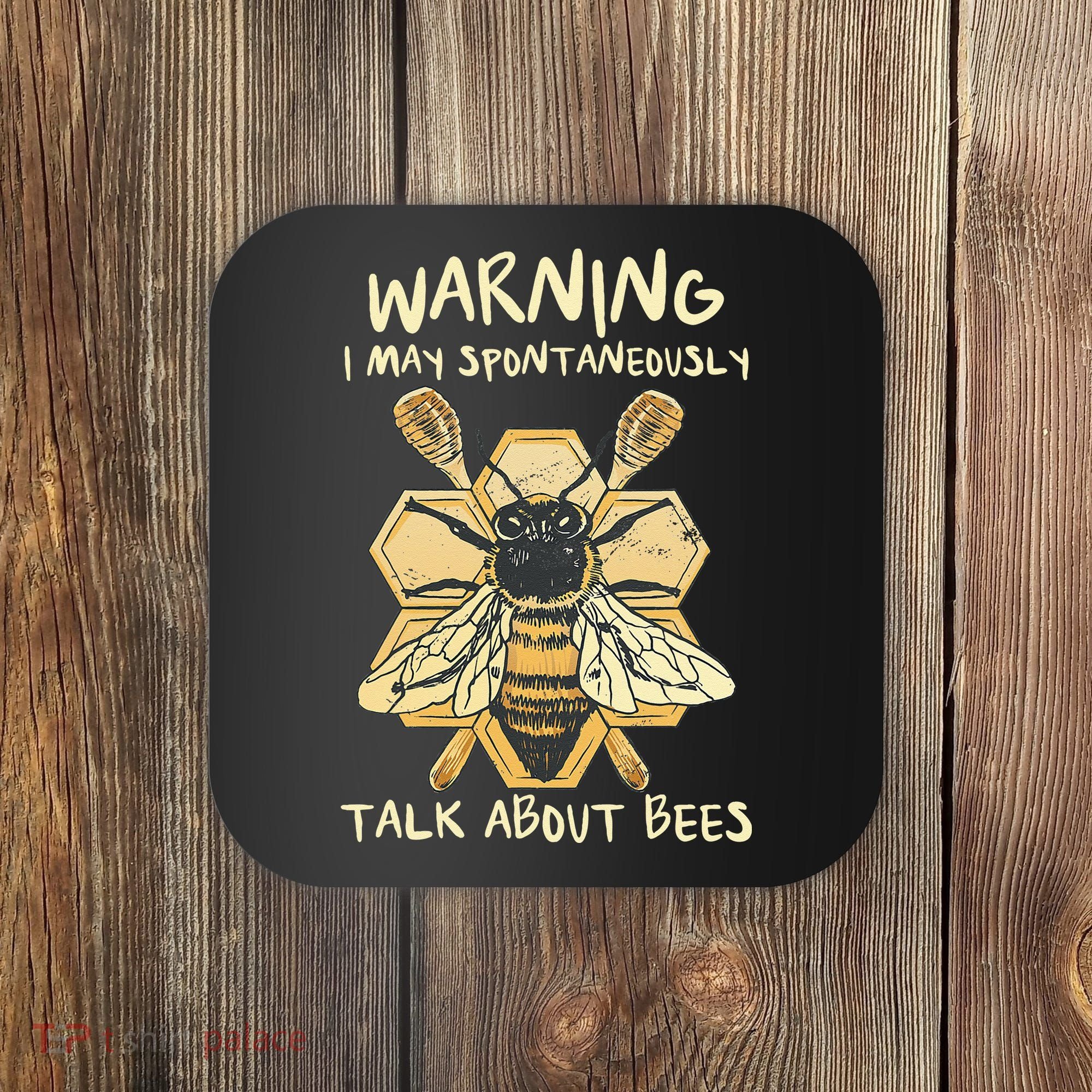 Bee Honeycomb Beekeeper Apiarist Funny Beekeeping Lover Coaster