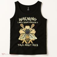 Bee Honeycomb Beekeeper Apiarist Funny Beekeeping Lover Tank Top thumb 2