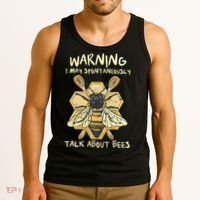 Bee Honeycomb Beekeeper Apiarist Funny Beekeeping Lover Tank Top thumb 3