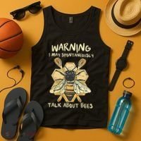 Bee Honeycomb Beekeeper Apiarist Funny Beekeeping Lover Tank Top thumb 4
