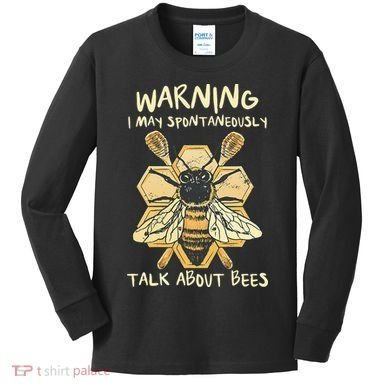 Bee Honeycomb Beekeeper Apiarist Funny Beekeeping Lover Kids Long Sleeve Shirt