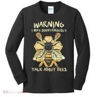 Bee Honeycomb Beekeeper Apiarist Funny Beekeeping Lover Kids Long Sleeve Shirt thumb 0