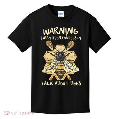 Bee Honeycomb Beekeeper Apiarist Funny Beekeeping Lover Kids T-Shirt