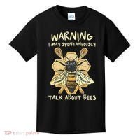 Bee Honeycomb Beekeeper Apiarist Funny Beekeeping Lover Kids T-Shirt thumb 0