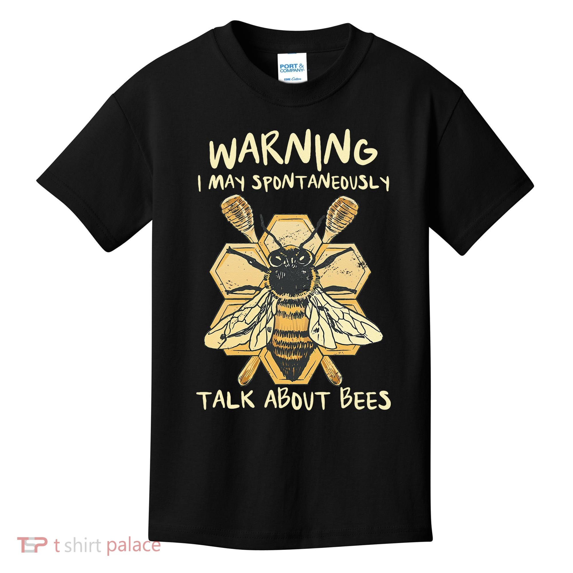 Bee Honeycomb Beekeeper Apiarist Funny Beekeeping Lover Kids T-Shirt