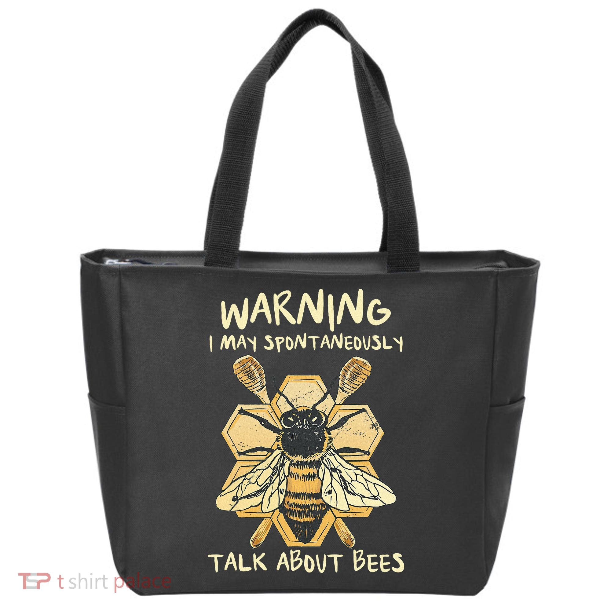 Bee Honeycomb Beekeeper Apiarist Funny Beekeeping Lover Tote Bag