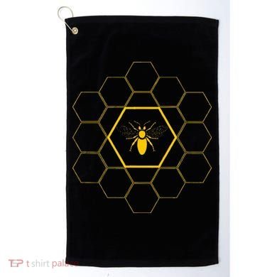 Bee Honeycomb Beekeeper Beekeeping Golf Towel