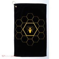 Bee Honeycomb Beekeeper Beekeeping Golf Towel thumb 0