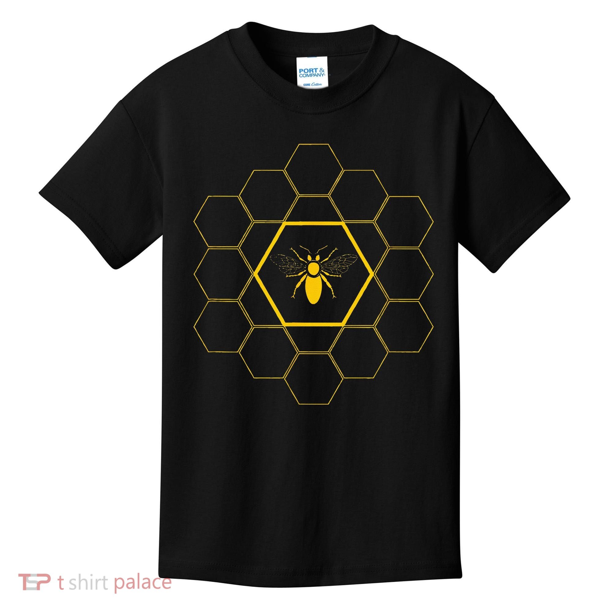 Bee Honeycomb Beekeeper Beekeeping Kids T-Shirt