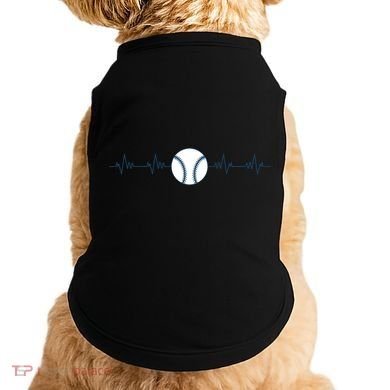 Baseball Heartbeat Doggie Tank