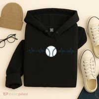 Baseball Heartbeat Hoodie thumb 4