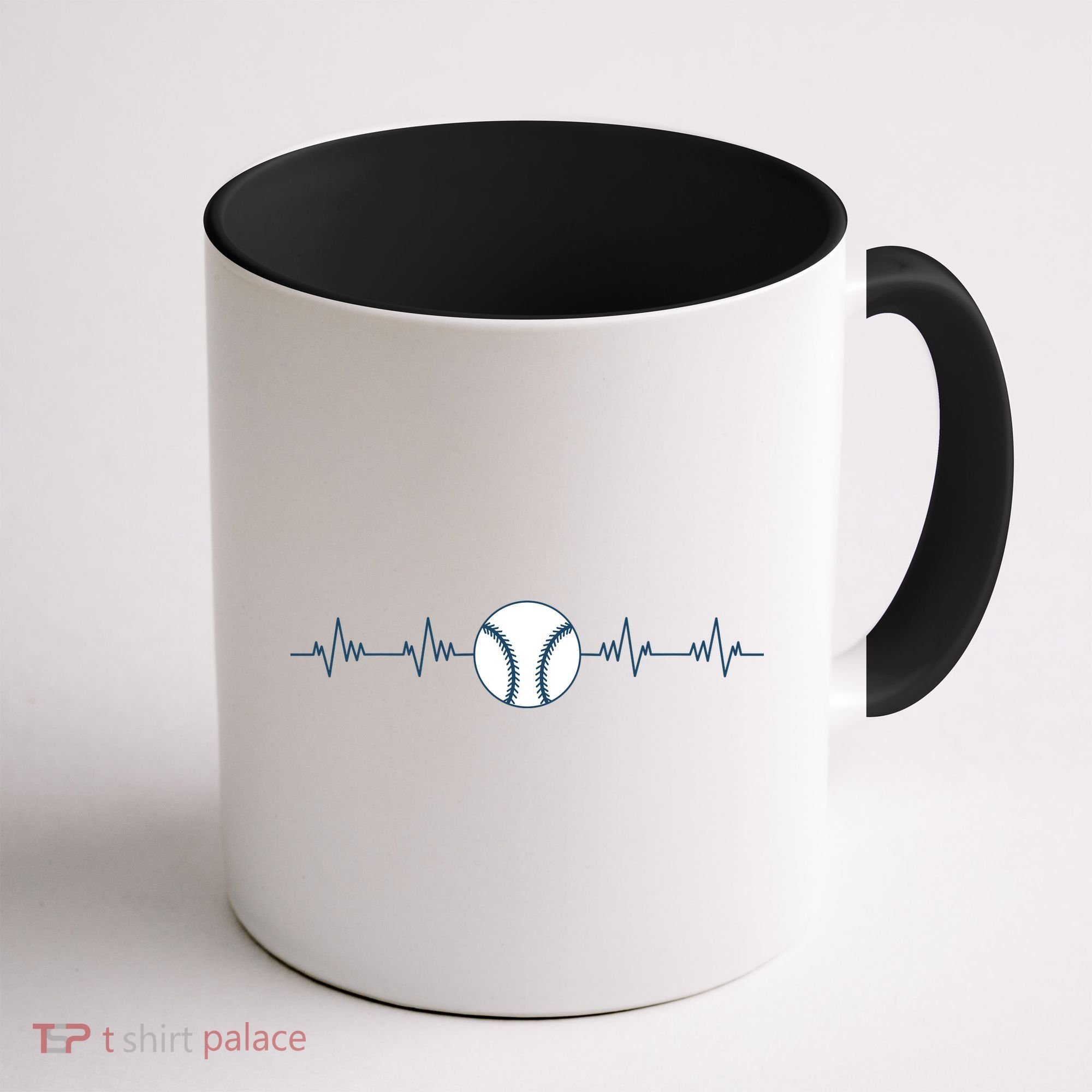 Baseball Heartbeat Coffee Mug