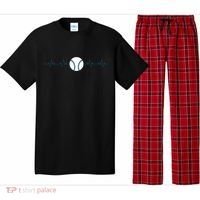 Baseball Heartbeat Pajama Set thumb 0