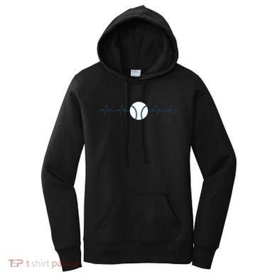 Baseball Heartbeat Women's Hoodie