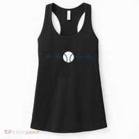 Baseball Heartbeat Women's Tank Top thumb 0