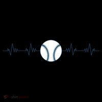 Baseball Heartbeat Toddler Hoodie thumb 2