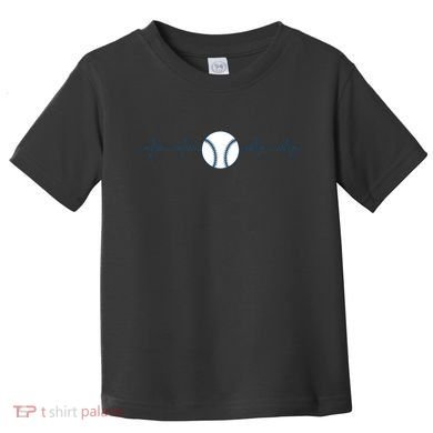 Baseball Heartbeat Toddler T-Shirt