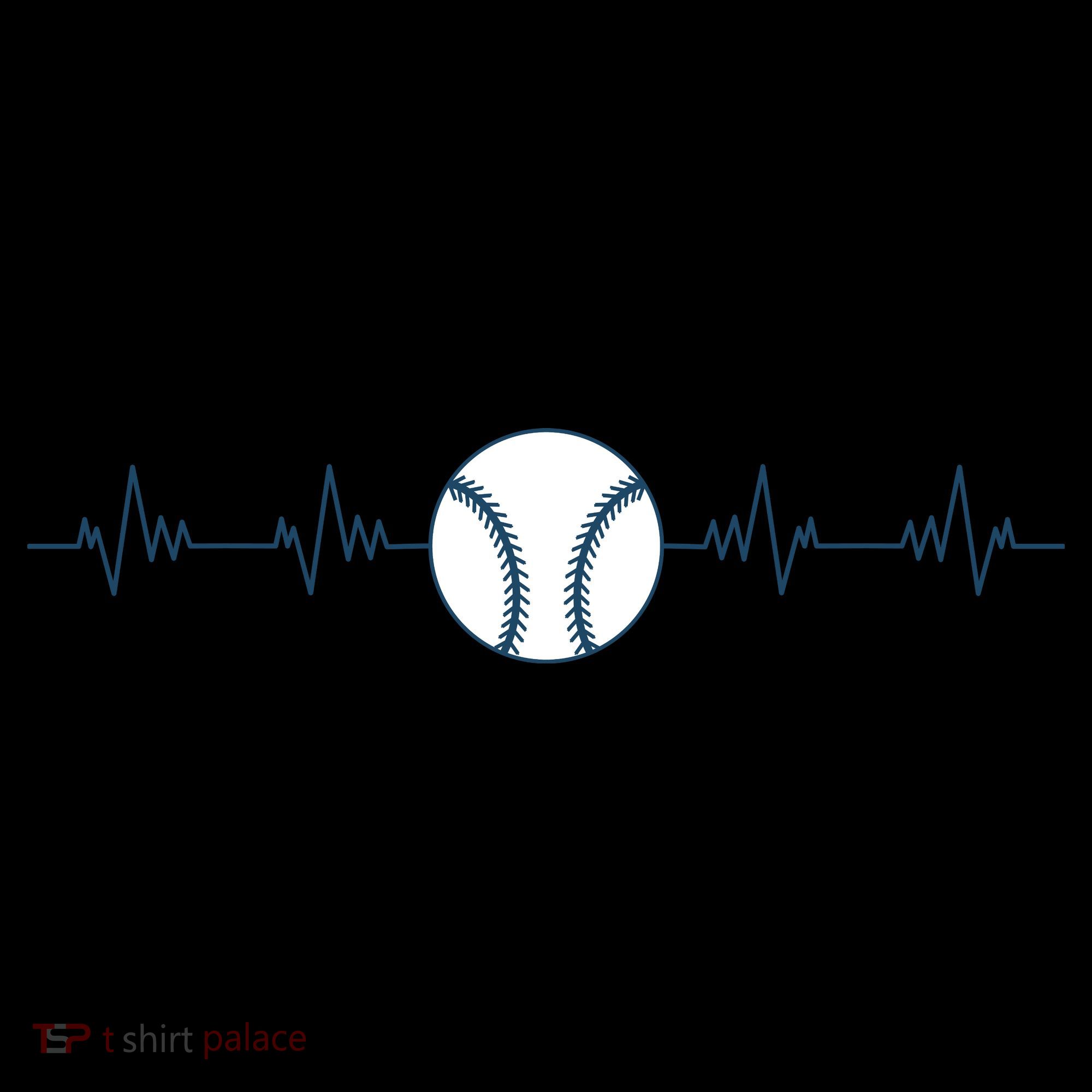 Baseball Heartbeat Toddler T-Shirt