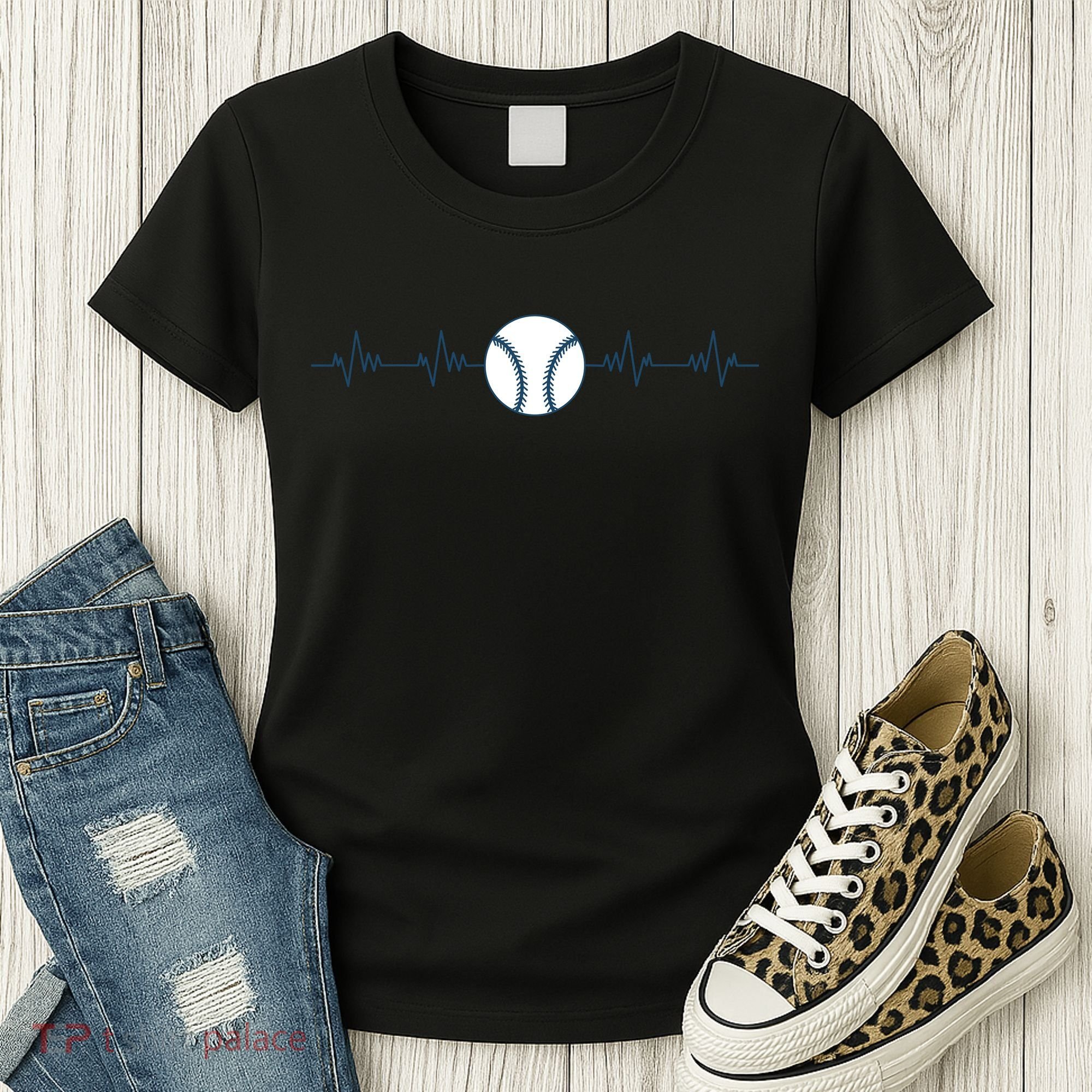 Baseball Heartbeat Women's T-Shirt