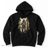 Bow Hunting Bigfoot Funny Bow Hunting Sasquatch Hunting Hoodie thumb 0
