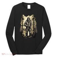 Bow Hunting Bigfoot Funny Bow Hunting Sasquatch Hunting Long Sleeve Shirt thumb 0