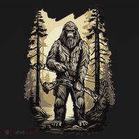 Bow Hunting Bigfoot Funny Bow Hunting Sasquatch Hunting Women's Tank Top thumb 5
