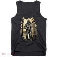 Bow Hunting Bigfoot Funny Bow Hunting Sasquatch Hunting Tank Top thumb 0