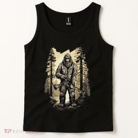 Bow Hunting Bigfoot Funny Bow Hunting Sasquatch Hunting Tank Top thumb 2