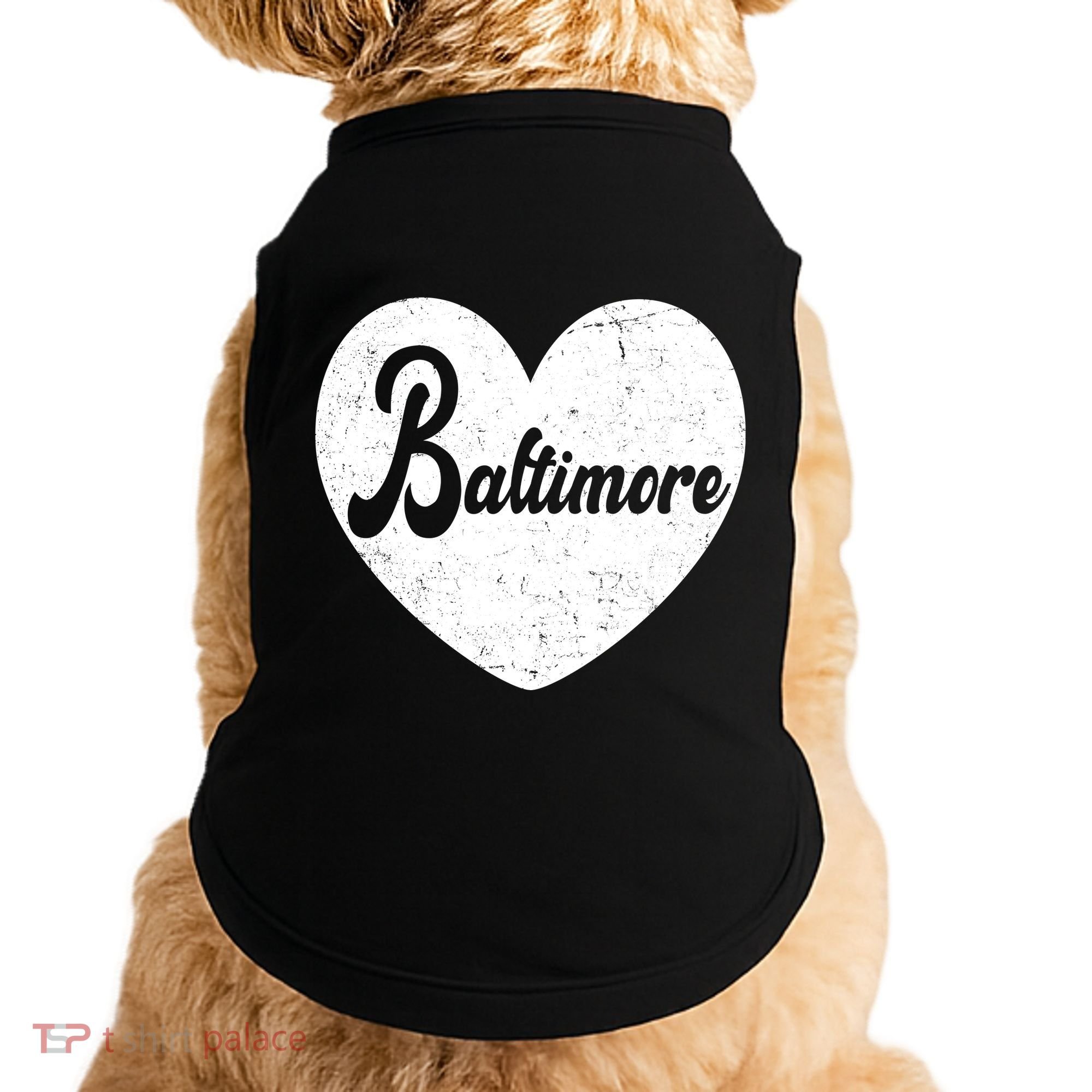Baltimore Heart Baseball Sports Fan Doggie Tank