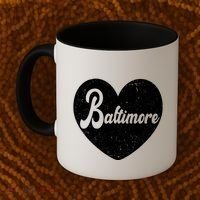Baltimore Heart Baseball Sports Fan Coffee Mug thumb 2