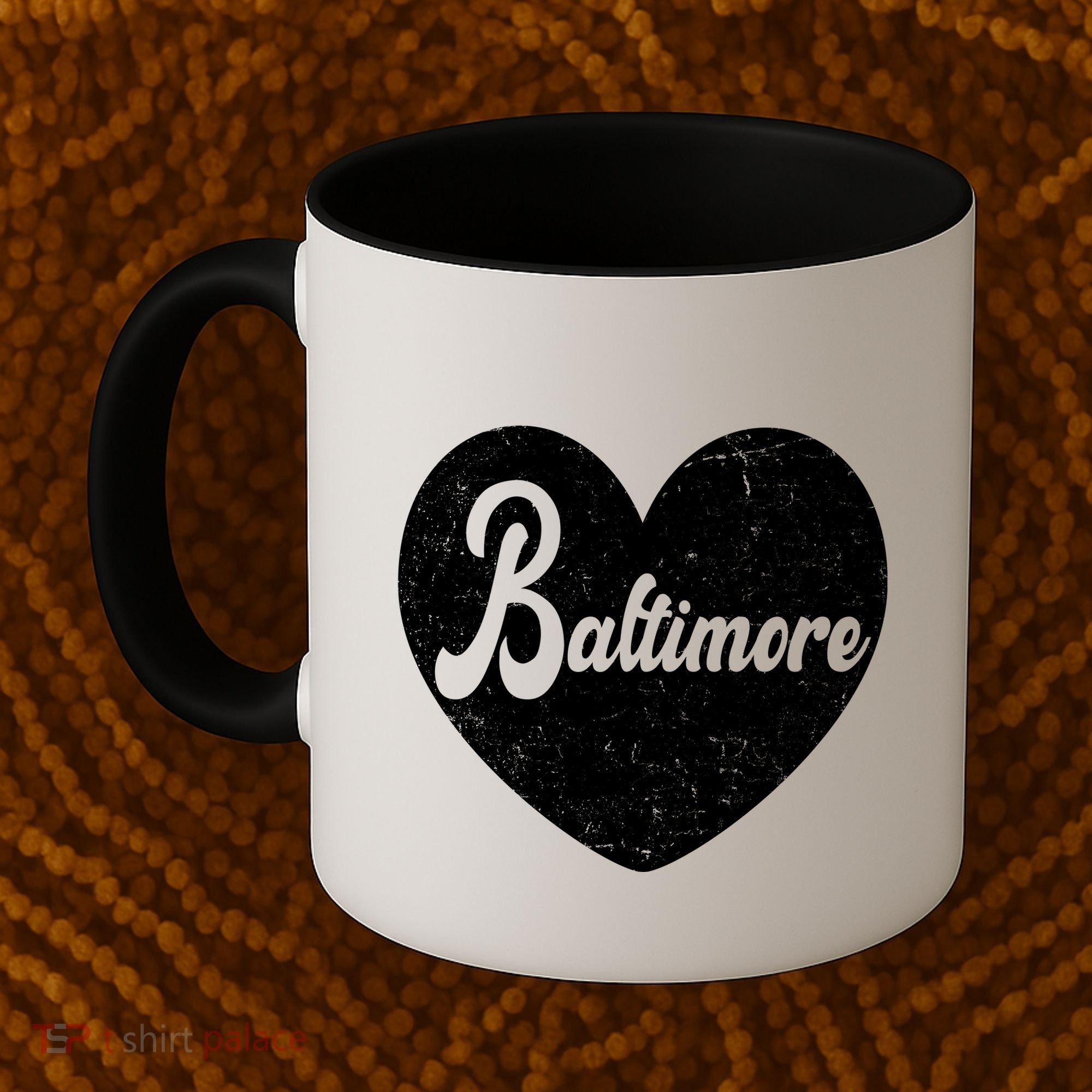 Baltimore Heart Baseball Sports Fan Coffee Mug