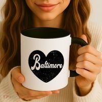 Baltimore Heart Baseball Sports Fan Coffee Mug thumb 3