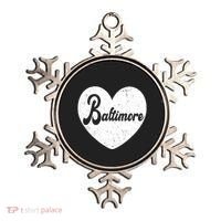 Baltimore Heart Baseball Sports Fan Ornament thumb 0